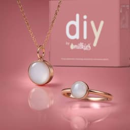 DIY Breast milk Box – Set: 12mm Necklace "Circle of Life" + Ring - thumbnail 1